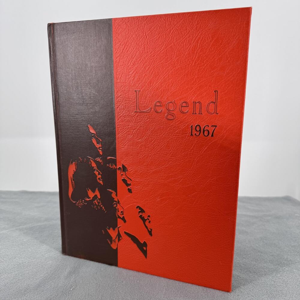 Vintage 1967 Legend Lakes High School Yearbook HC Lakewood WA Vol 5 Red Brown